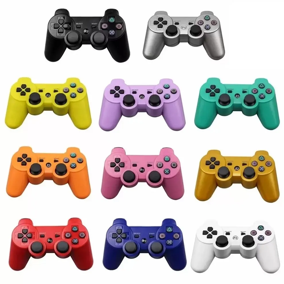 Joysticks Bluetooth sans fil pour manette PS3 Commandes Joystick Gamepad Contrôleurs jeux Avec boîte de vente au détail DHL ups FEDEX