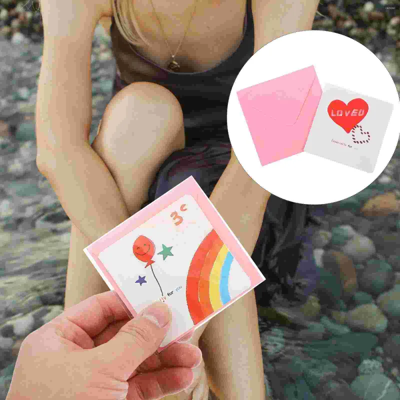 Cartes de vœux 168pcs Petit message de bénédiction Saint Valentin