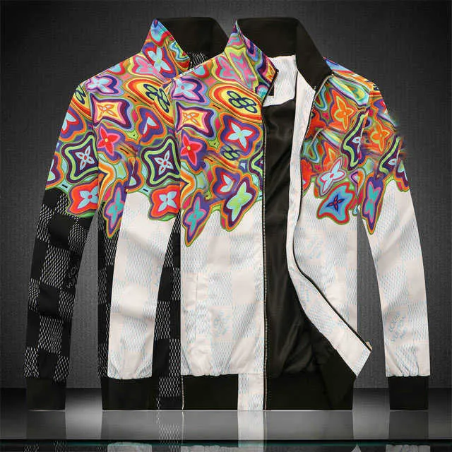 Designer Men's Jacket Great Stand Collar Classic Print Letter Pattern Men's Coat Large Clothes M-3XL