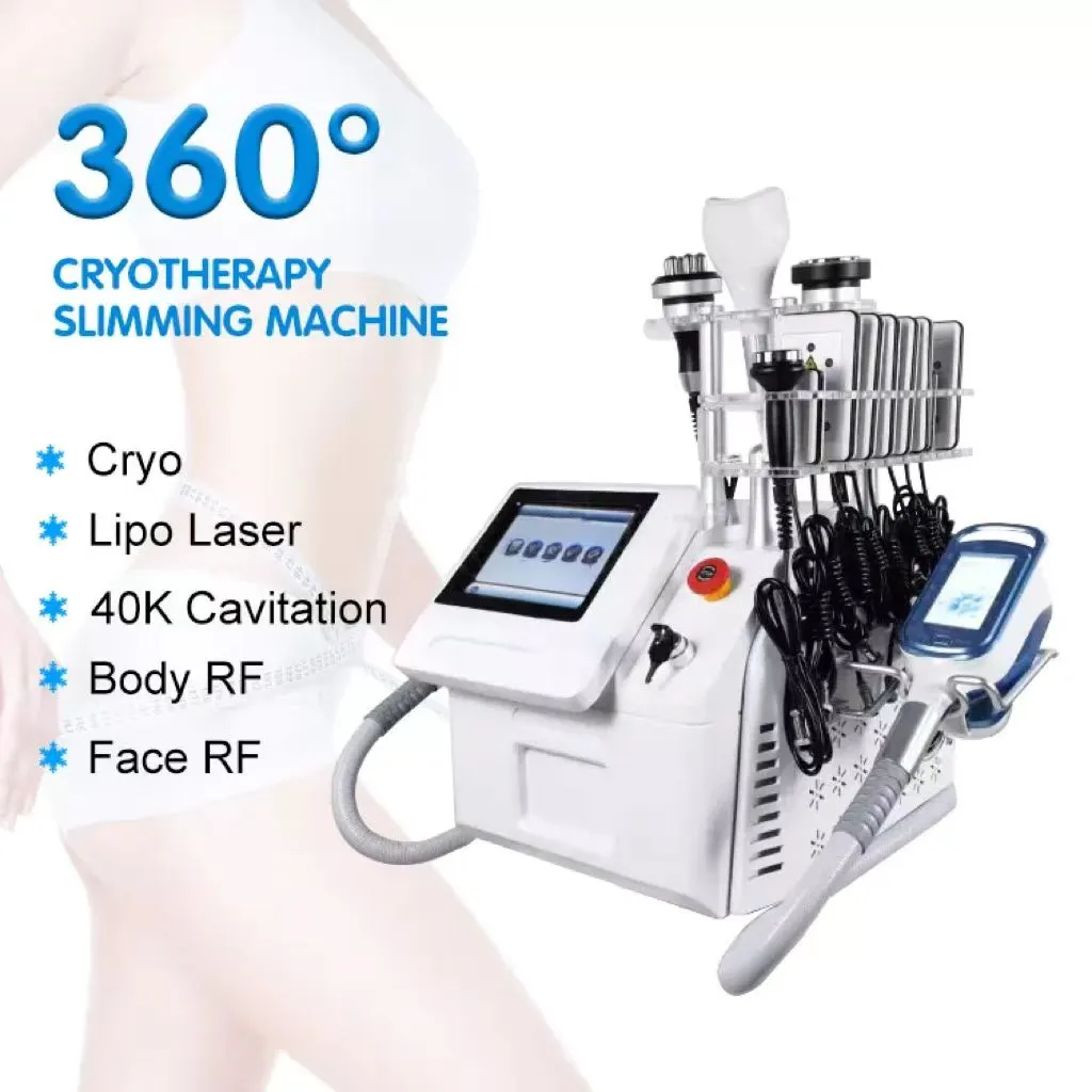 360 Angel Cryolipolysis Freeze Cold Fat Remove Slimming Rf Cavitation Face Wrinkle Remove Laser Pad Lose Weight Machine