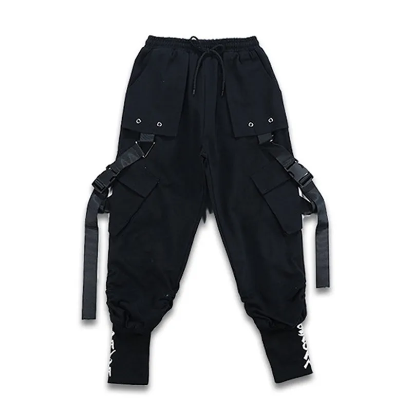 Dancewear Kid Cool Black Hip Hop Clothing Streetwear Harajuku Joggger Tactical Cargo Pants for Girls Boys Dance Costume Clothes 221007