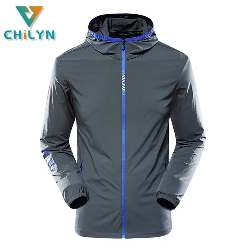 Vestes pour hommes CHILYN Randonnée Veste coupe-vent Femmes Hommes Camping Courir Sun-Protection Coupe-vent Séchage rapide Sports de plein air Manteaux de pluie Couples 221007