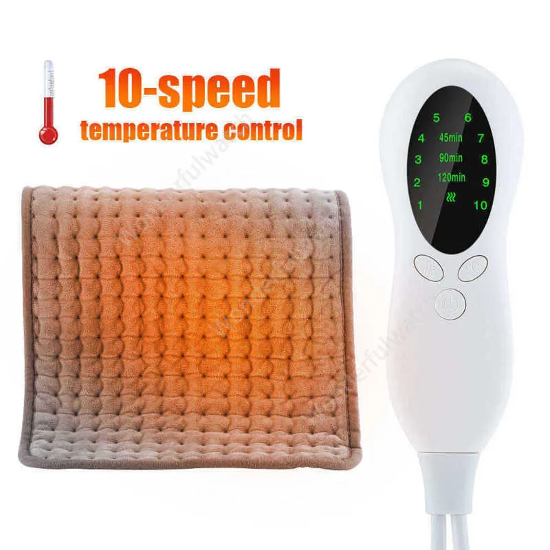 Almohadilla de calentamiento de manta eléctrica multifuncional para dolor de espalda y calambres de alivio Fisioterapia Cushion Mantenga la alfombra caliente 100pcs Daw495