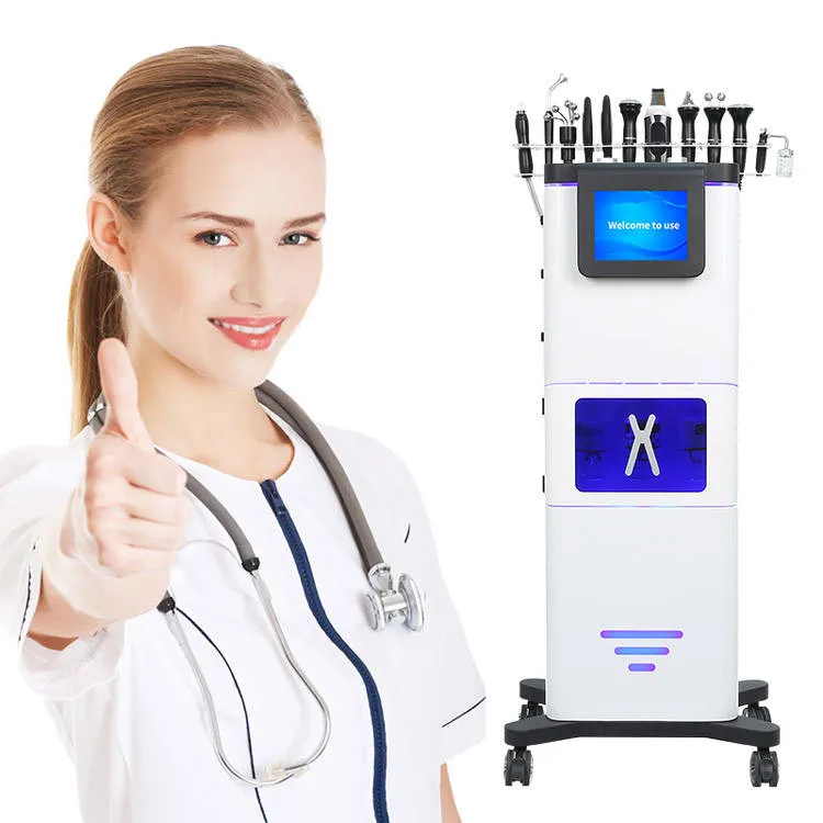 Machine multifonctionnelle de beauté du visage de Microdermabrasion Machines 14 en 1 équipement de Spa de soins de la peau du visage