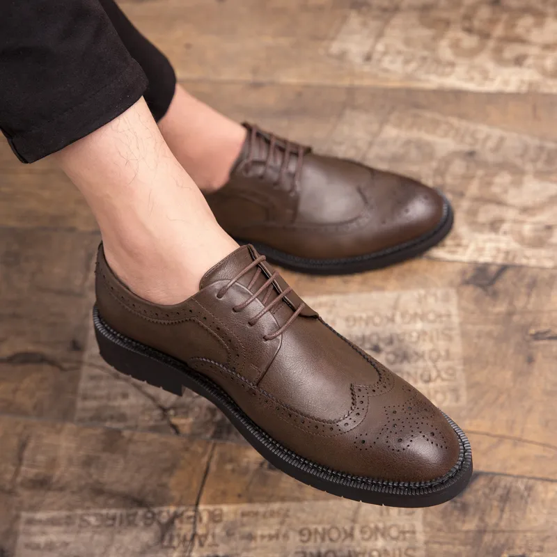 Pointed brogues best sale
