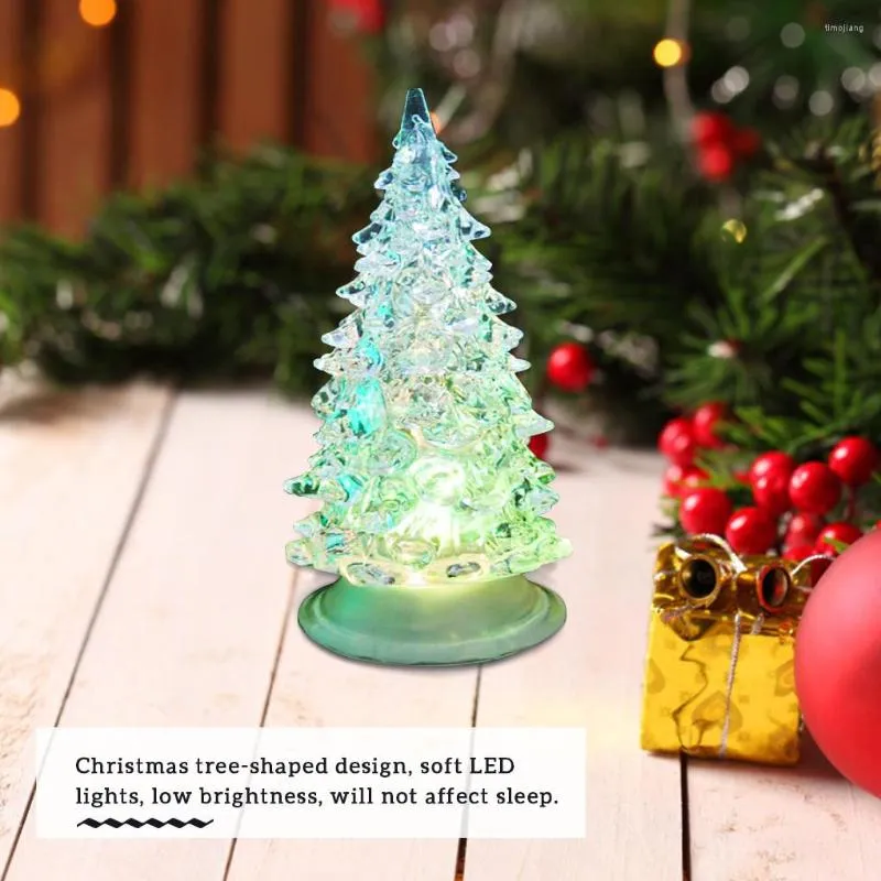 Christmas Decorations 2022 Night Lamp Energy-saving LED Light Tree-shaped Acrylic Decorative