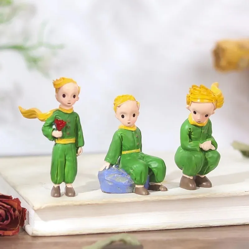 ديكور منزل آخر جميل The Little Prince Rose Action Figure Resin Collection Mode Doll For Girl Boy Gift Desktop Decoration 221007