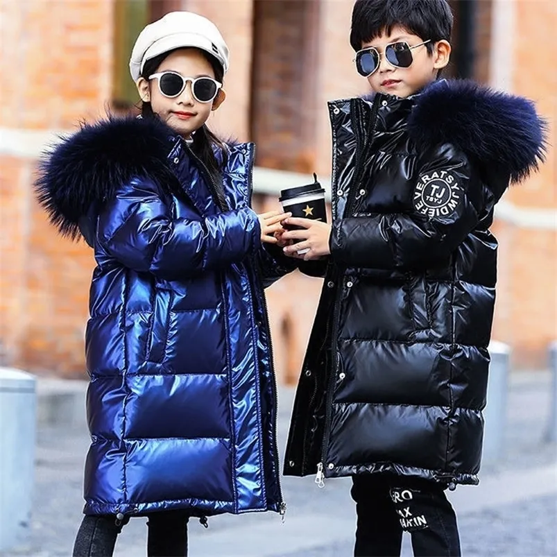 Piumino per adolescenti Autunno Inverno Giacche Ragazzi Ragazze Moda Parka con cappuccio Bambini Capispalla impermeabile Caldo addensato Cotone foderato Abbigliamento per bambini 221007