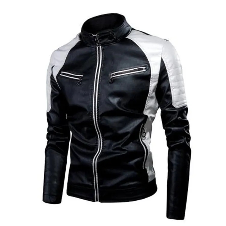 Bike Leather Jackets Faux Motorcycle Jacket Spring/Autumn