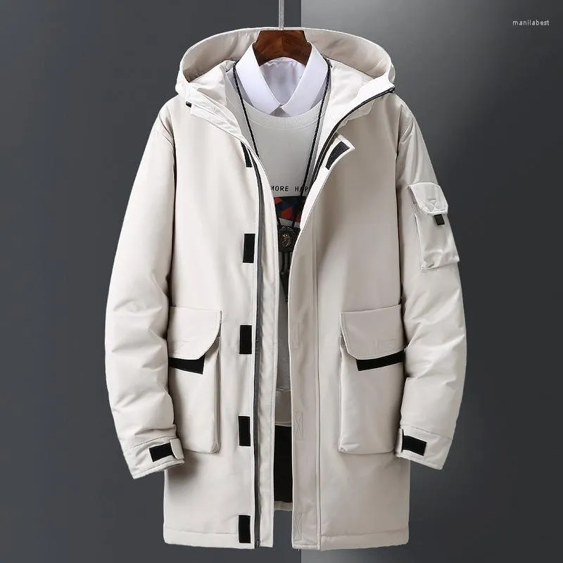 Men's Down Men's Jacket Teens Winter Stylish Male Coat Thick Warm Man Clothing 2022 Apparel Parka