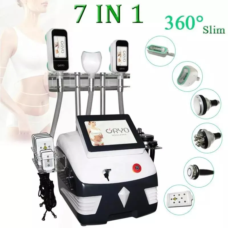 360 Fat Freeze Body Sculpting Cavitación Almohadillas láser Reducción de tejido adiposo Máquina para contornear el cuerpo