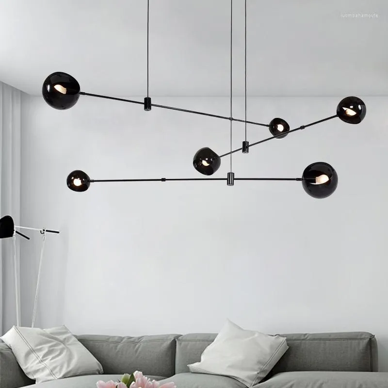 Kroonluchters acaba kroonluchter moderne loft led minimalistisch kunstontwerp salon hanglamp noordse ophanging hanger lamp armatuur