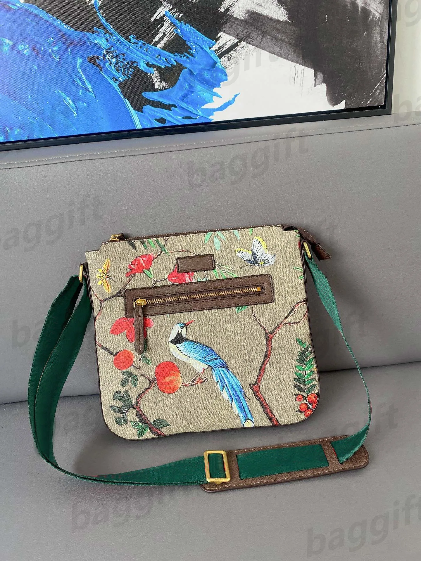 Gucci messenger bag bird sale