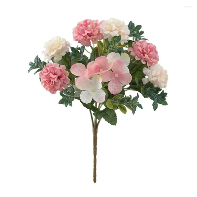 Dekorative Blumen, Simulationsblumenzweig, künstliche Bonquets, Blumenstrauß, mehrfarbig, für Hochzeit, Festival, Partys, Tisch, Heimdekoration, Retro