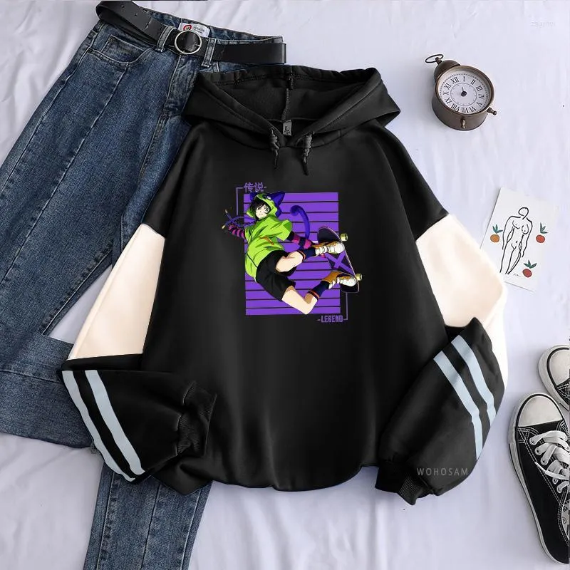 Erkek Hoodies Erkekler Sweatshirts Anime SK8 Infinity - Miya Skate Hoodie Erkekler Hip Hop Street Giyim Karikatür Kaykay Kapşonlu