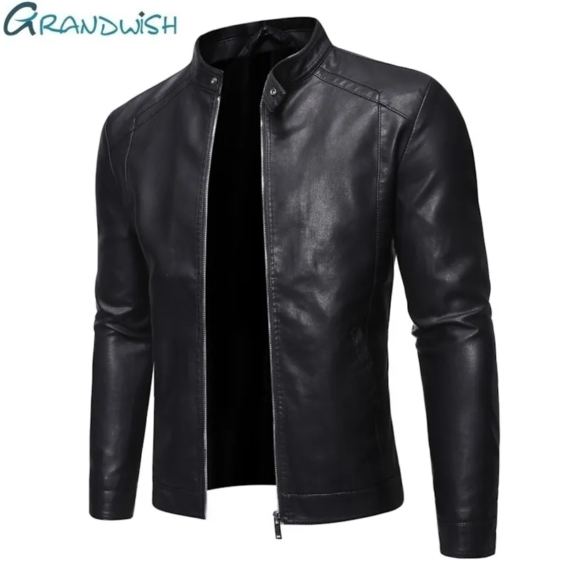 Chaqueta de cuero de imitación para hombre Chaqueta de motocicleta 5XL Chaquetas negras Jaqueta De Couro Masculina Outwear Abrigos de PU para hombre ZA319 221006