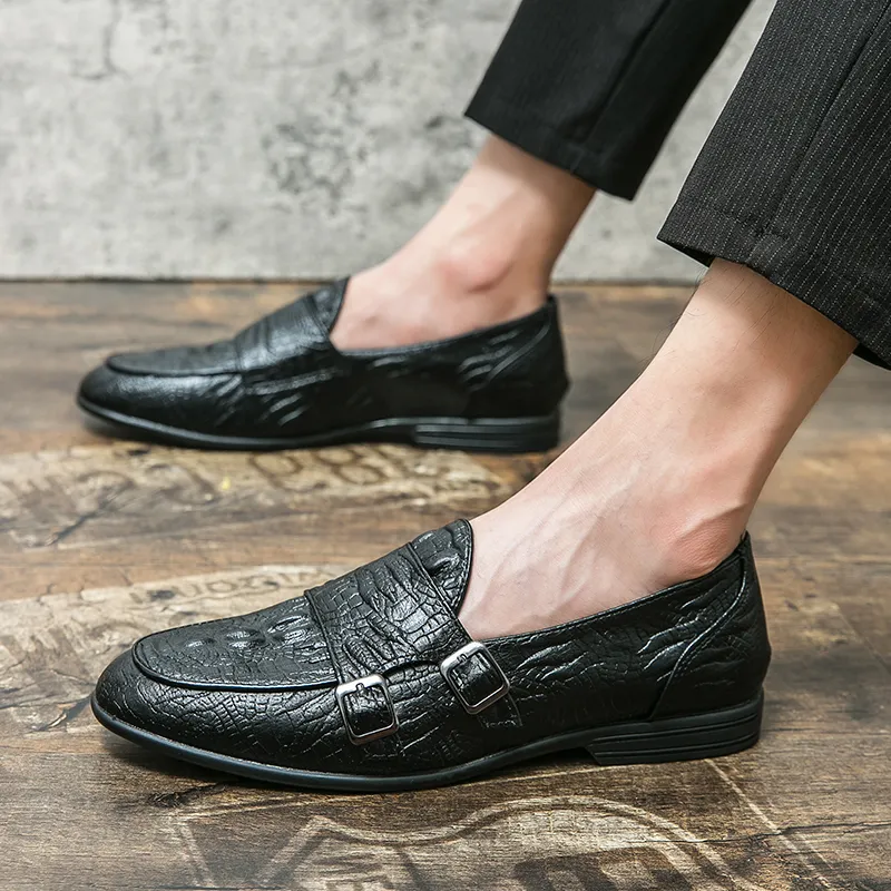 Vintage stare buty z Oxford wskazane palce nosek rzeźbione jedno stężenie męskie mody formalne swobodne buty