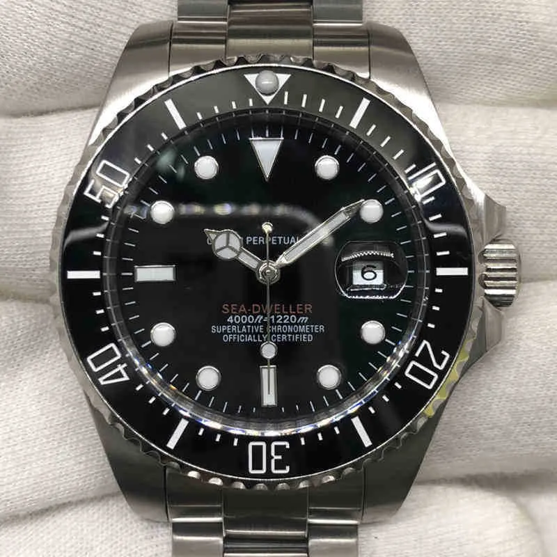 Luxury Mens Mechanical Watch Automatyczny Qianmei Sea Water Ghost Geneva Es for Men Swiss Na ręce