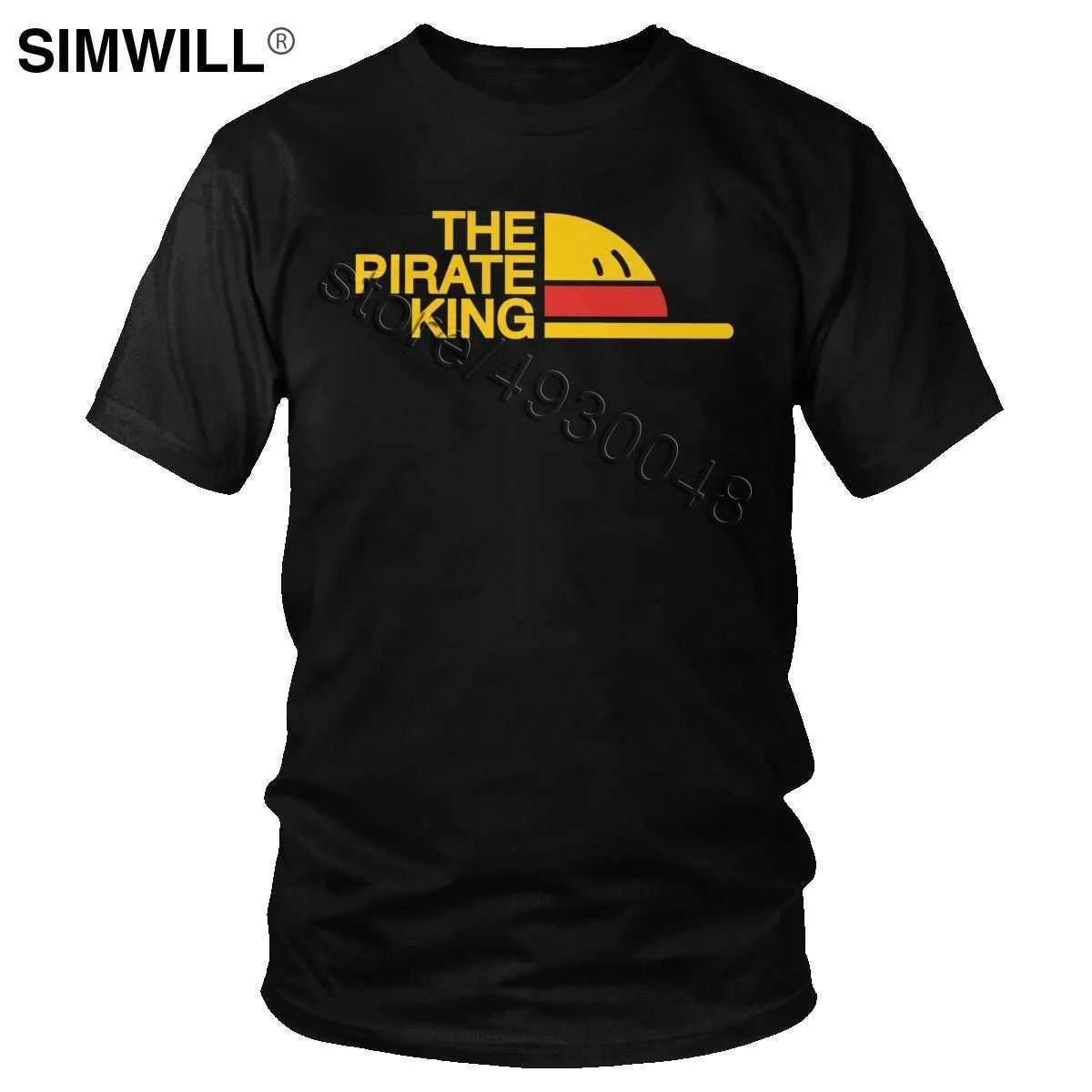 Men's T-Shirts Summer New Arrival Cotton One Piece T-Shirt Short Sleeves Manga The Pirate King Graphic Tee Dropshipping Anime T Shirt Clothes T221006