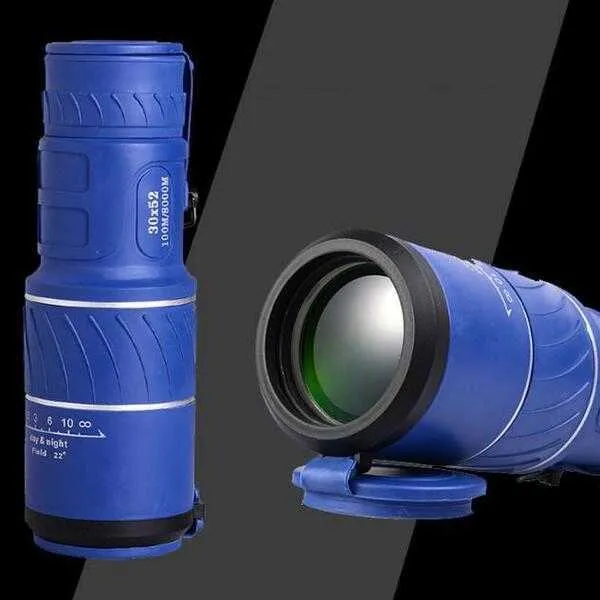 Dual Focus HD Monocular Telescope Zielony obiektyw 30x52 Zakres wypukłości Travel Zoom Zoom Monoczoles