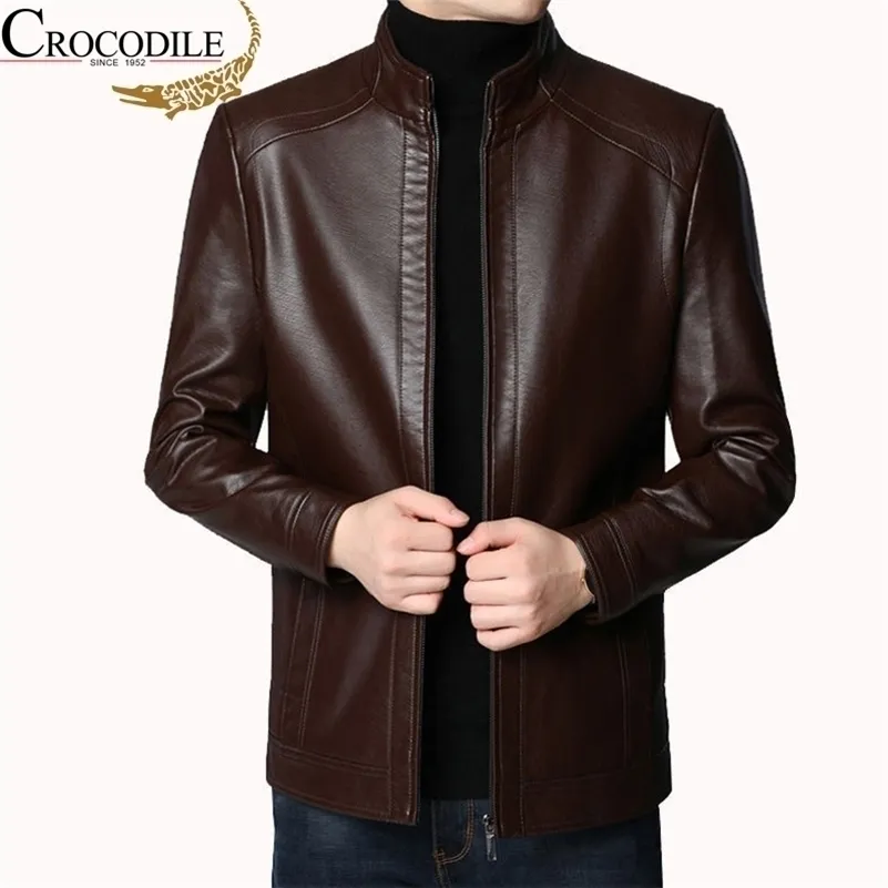 Men's Leather Faux brand Streetwear Casual Blazer Jackets Man Outerwear Suit Jacket Slim Fit Coats Spring Autumn Wear 221007