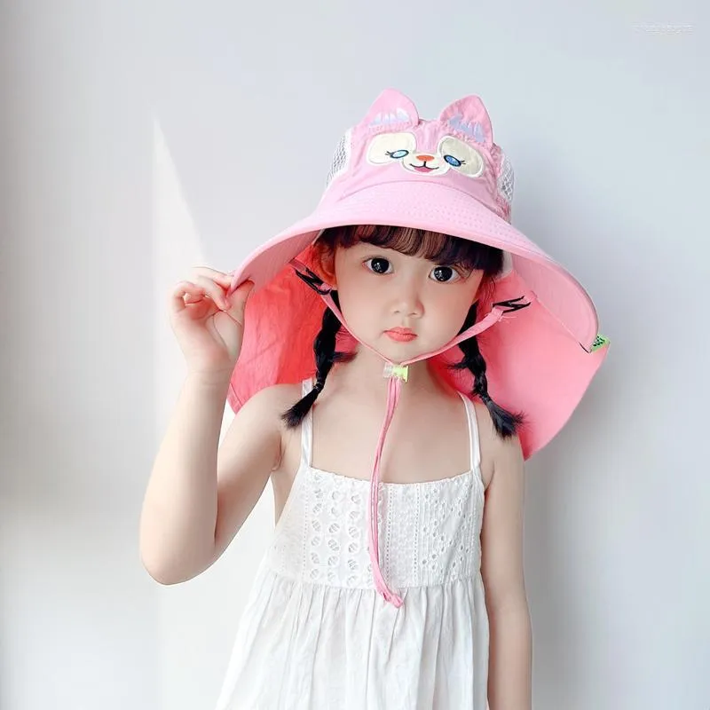 Kids Sun Hat With Neck Flap UPF 50 Protection For Summer, Cute And