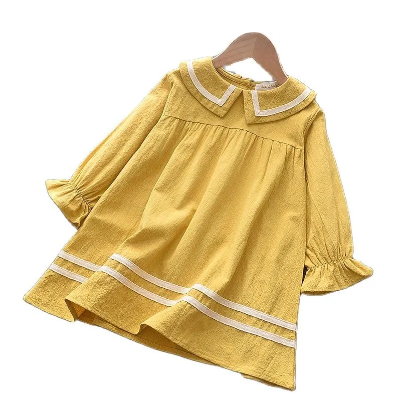 Bébé Enfants Vêtements Robes De Fille D'hiver De Mode Doux Mignon En Peluche Chaud A-ligne Jupe Noire Avec Des Volants Pour Enfants Vêtements Mélanges De Lin