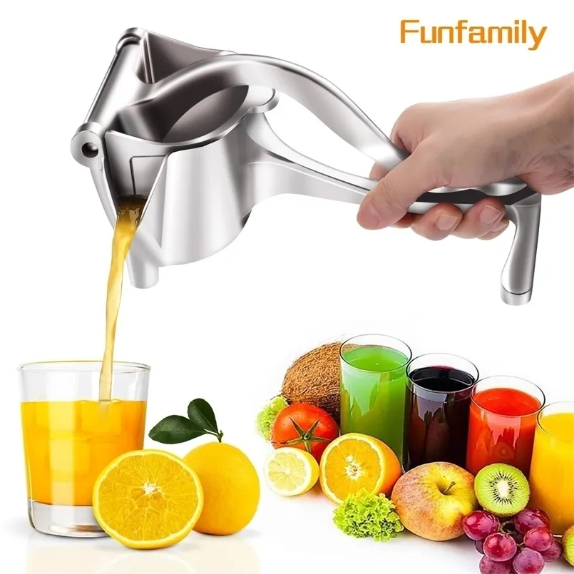 Fruit Vegetable Tools 2set3set6set Manual Juice Squeezer Aluminum Alloy Hand Pressure Orange Juicer Pomegranate Lemon Kitchen Accessories 221007