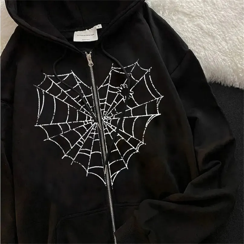 Women's Hoodies Sweatshirts Gothic Harajuku Vrouwen Hoodie Spineb Print Koreaanse jogging sweatshirt y2k Goth Vinatge Sweatshirt Vrouwen Kleding voor veer 221007