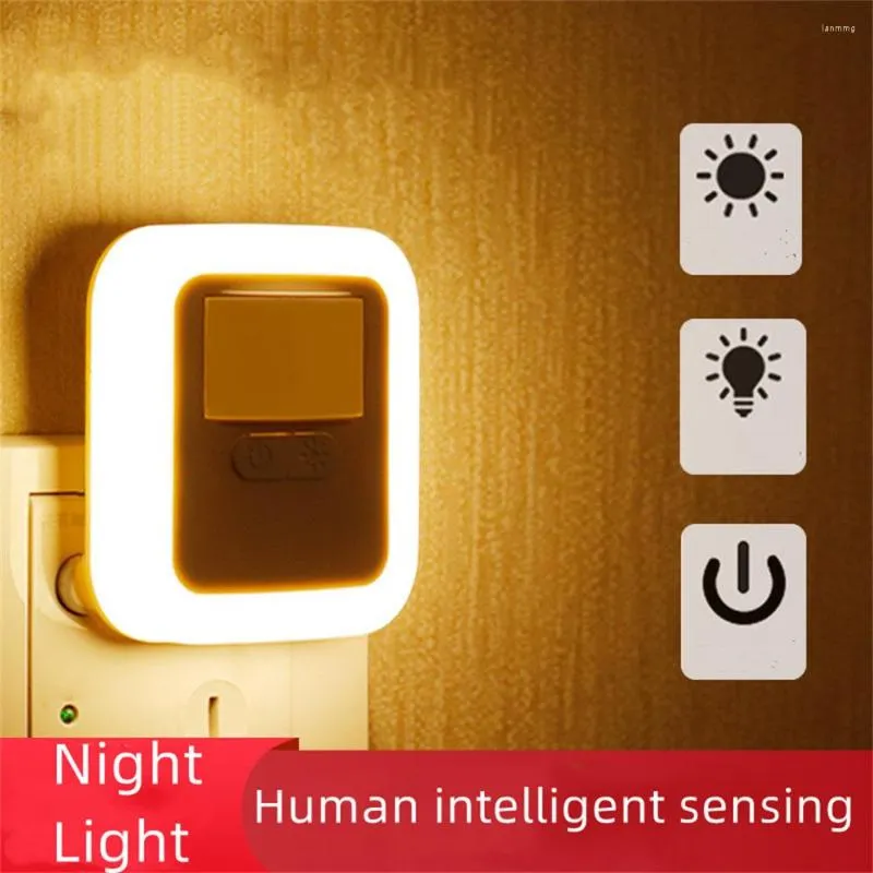 Wall Lamp Plug-In Voice-Activated Lights Intelligent Induction Sound And Light Remote Control Dimming Brightness Export Get Up Night