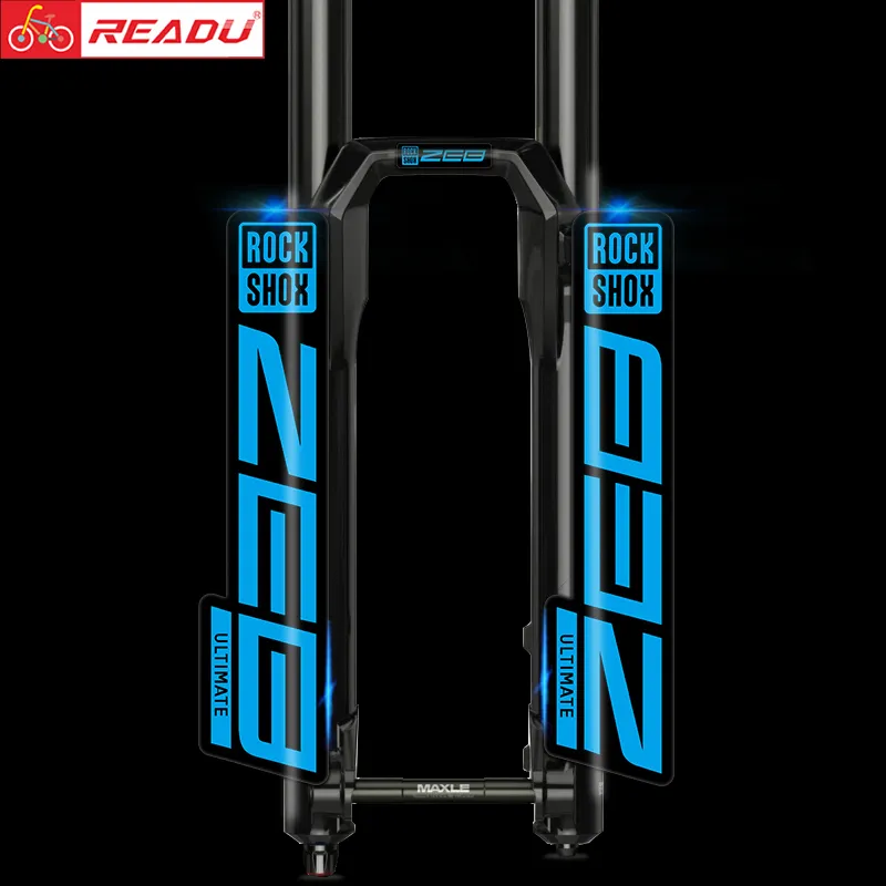 Cykelgrupper Readu Rockshox Zeb Ultimate Mountain Front Fork Decals Cykelklistermärken Tillbehör 221008