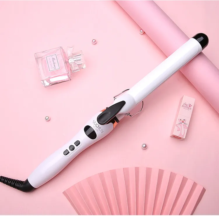 Hair Curlers Straight Curling Dual-Purpose Hairs Salon Professional Negative Ion 11-Speed Temperature-Adjusting Liquid Crystal Ceramic Curling Iron