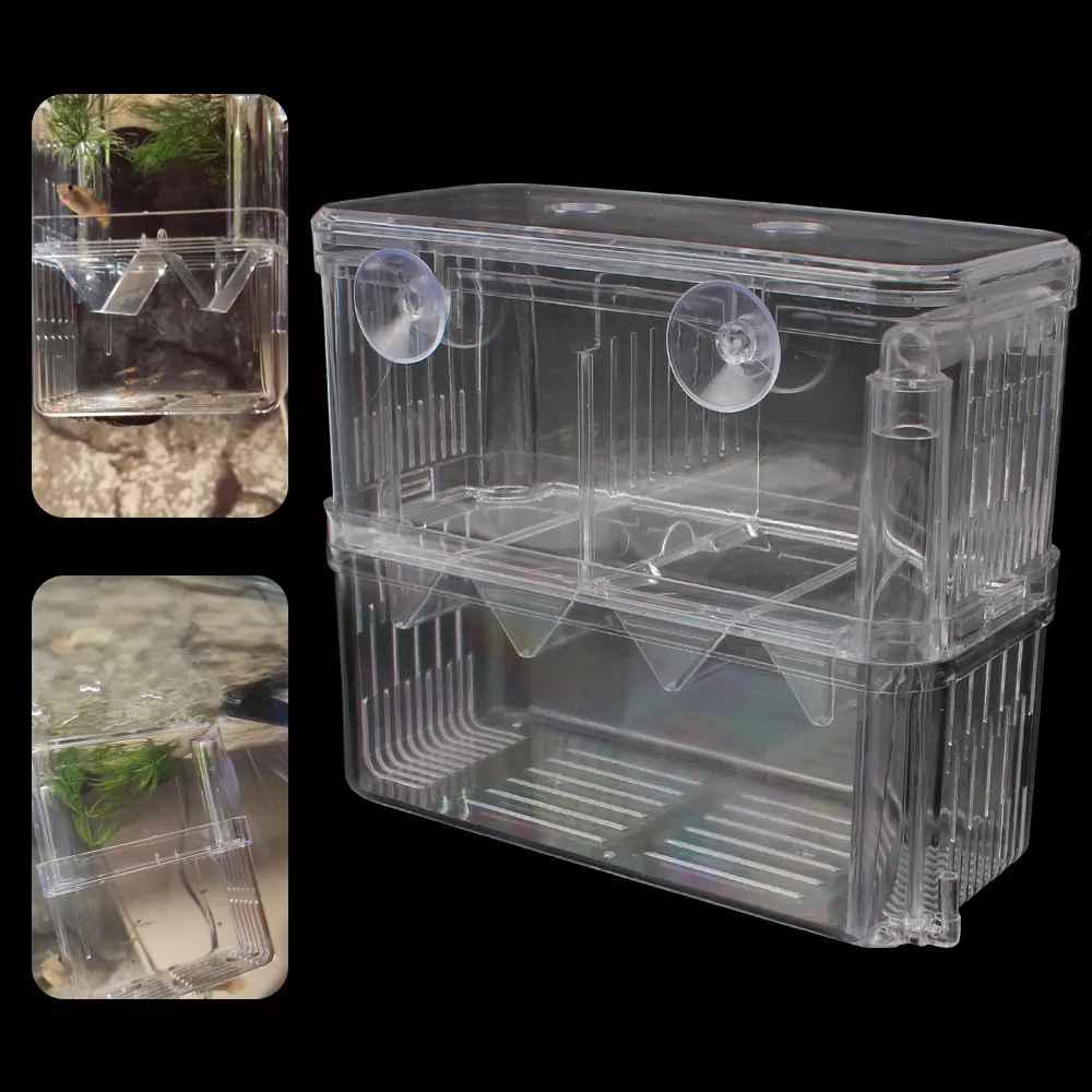 Aquariums DoubleDeck Isolation Box Acrylic Breeder Incubator Holder ...