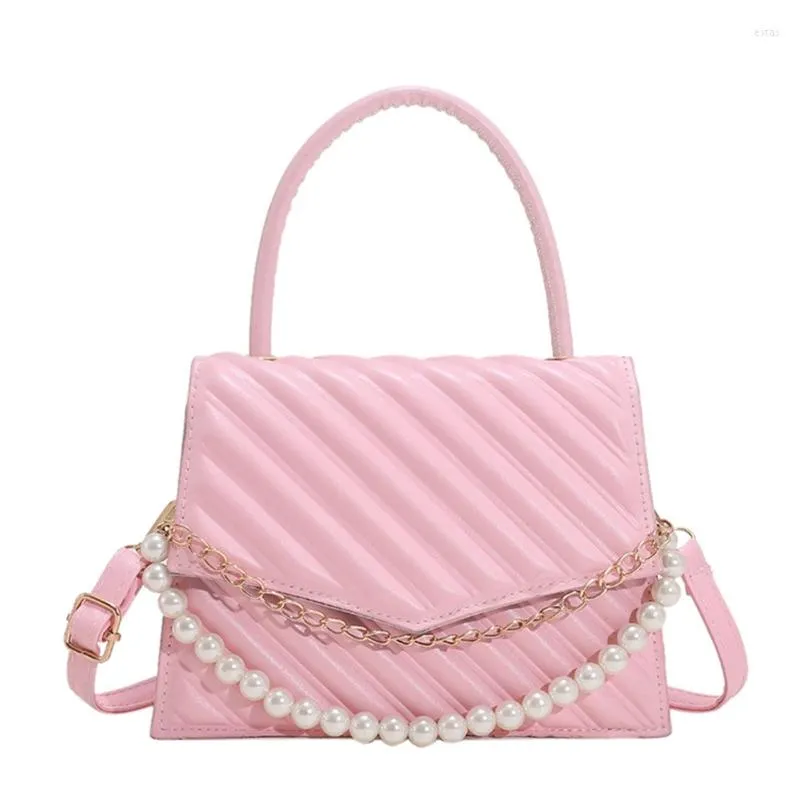 Abendtaschen Junges Mädchen Damen Mode Damen Schulter Perlenkette Umhängetasche Halter Messenger Bag Klassische Handtasche