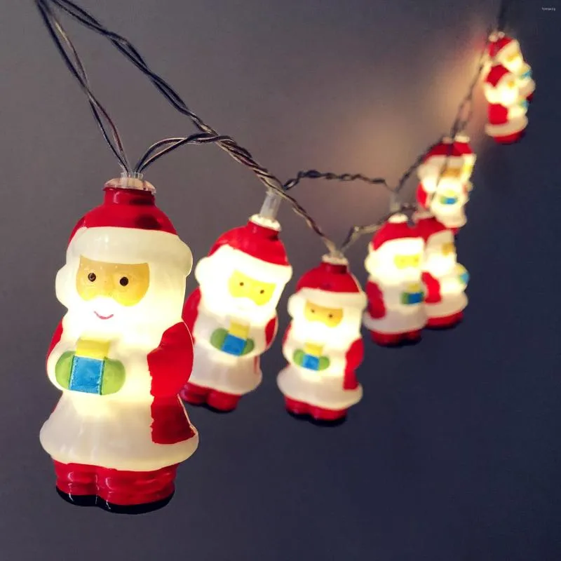 Christmas Decorations Santa Claus Light String With Bright Color 8 Modes Special Shape Tree Holiday Decoration Xmas Gift