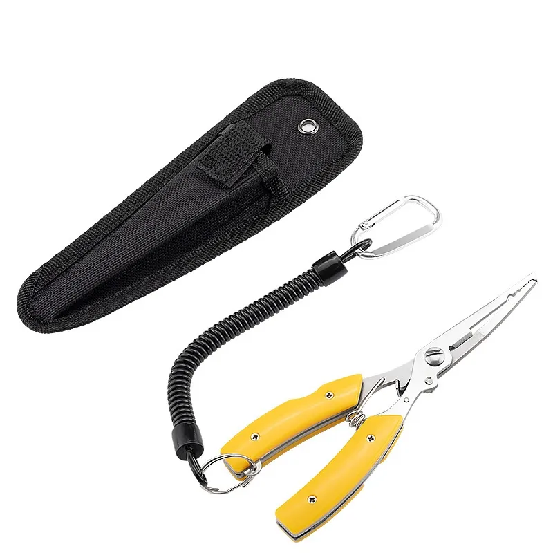 Multi-functional Luya Stainless Steel Fishing Pliers Curved Mouth s Hook Fishing Tongs Gear Accessories