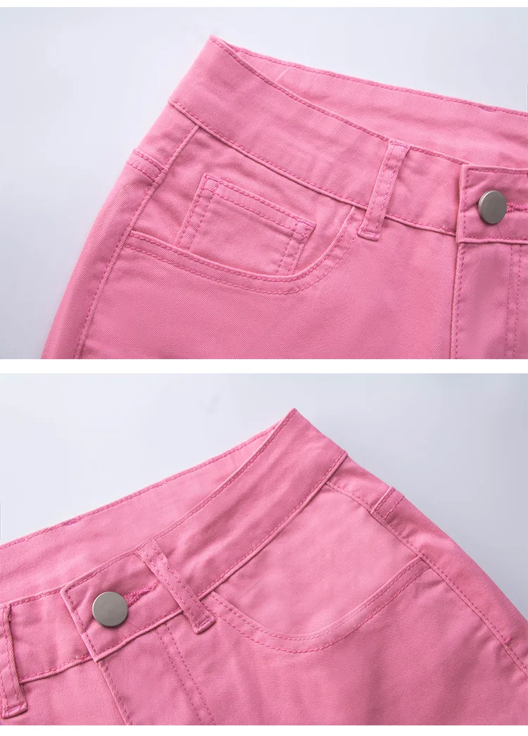 Streetwear Y2k Flared Jeans Women High Waist 90S Fashion Pink Stretch Baggy  Mom Jeans Wide Leg Pants Elegant Denim Trousers 2021 - AliExpress