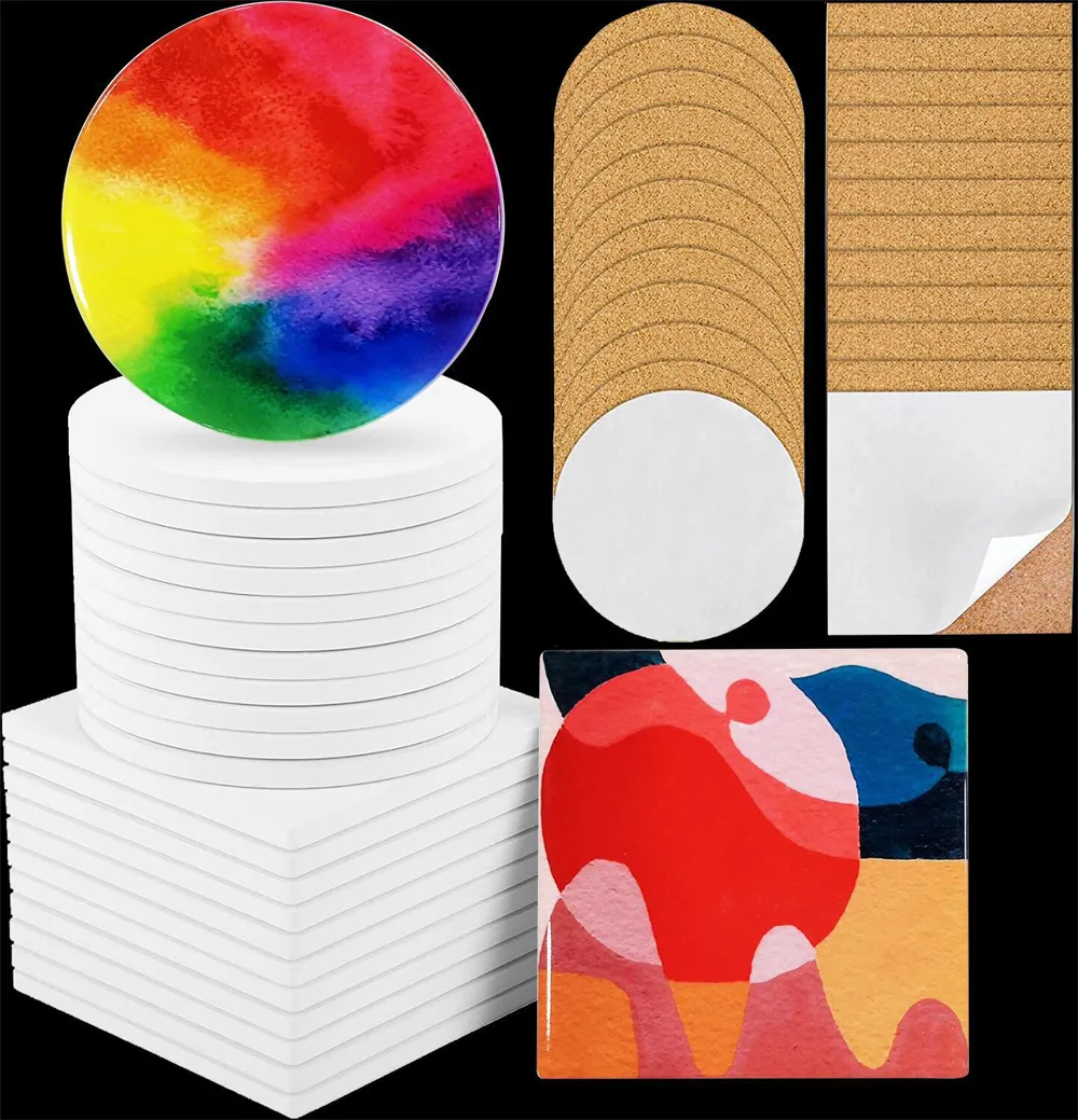 Mats Pads Sublimation Blanks Absorbent Coasters Cup Holders Ceramic ...
