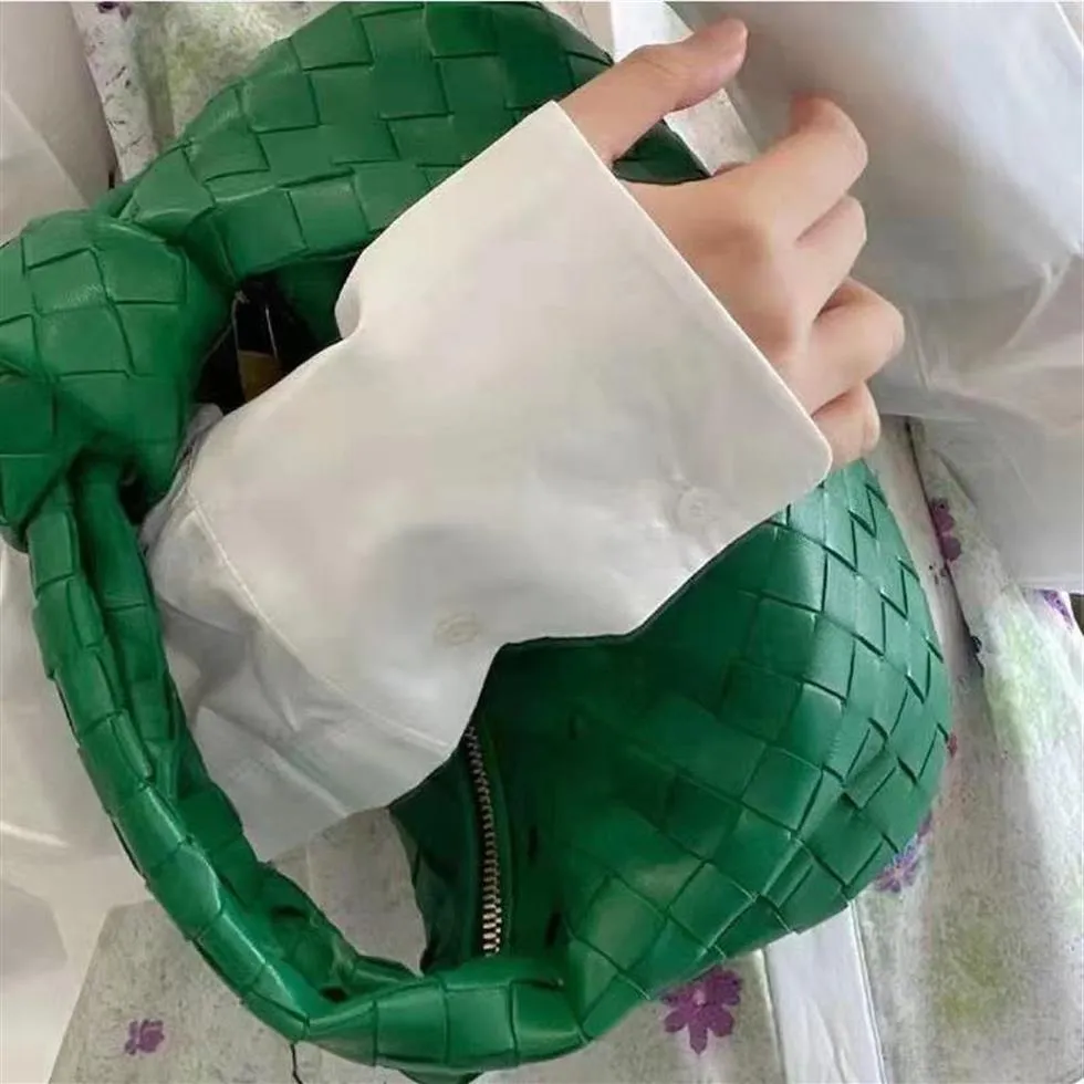 Bolsos de compras enteros 2021, mini almohada tejida con bolas de masa hervida, bolso de mano de cuero con nudo para axila, bolso de mujer wan2983