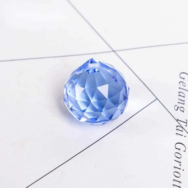 30mm color bead curtain pendant DIY Jewelry Wedding Crystal lighting ball accessories materials