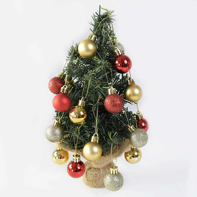 Декор рождественской елки шарики сувениры рождественская вечеринка висящие шарики украшения орнамента венки для домашнего рождественского подарка 24 с 3 см/1,2 дюйма на коробку
