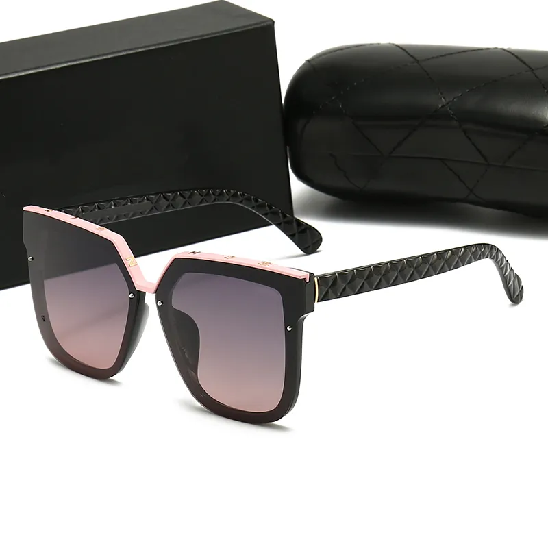CC 2022 Luxury Brand Негабаритные солнцезащитные очки Fashion Classic Design Polarized Square Мужские и женские солнцезащитные очки UV400 505 Chane