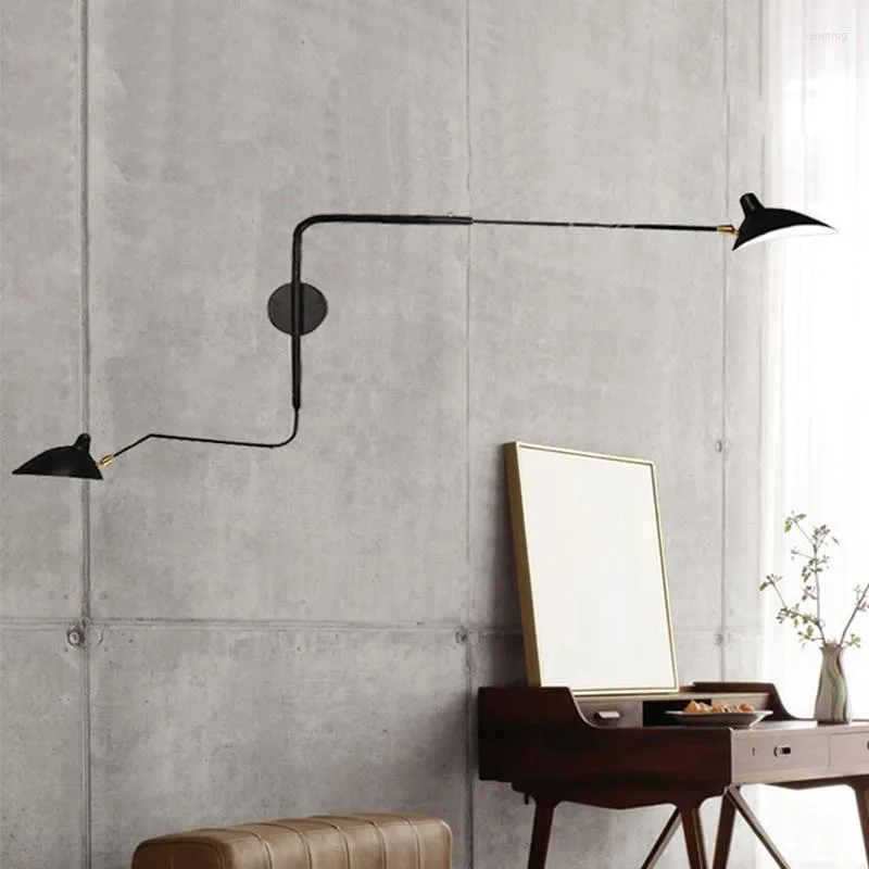 Wandlamp Noordelijke Dawn Serge Mouille voor woonkamer slaapkamer studie decor loft armaturen ontwerper industrieel ijzerlicht