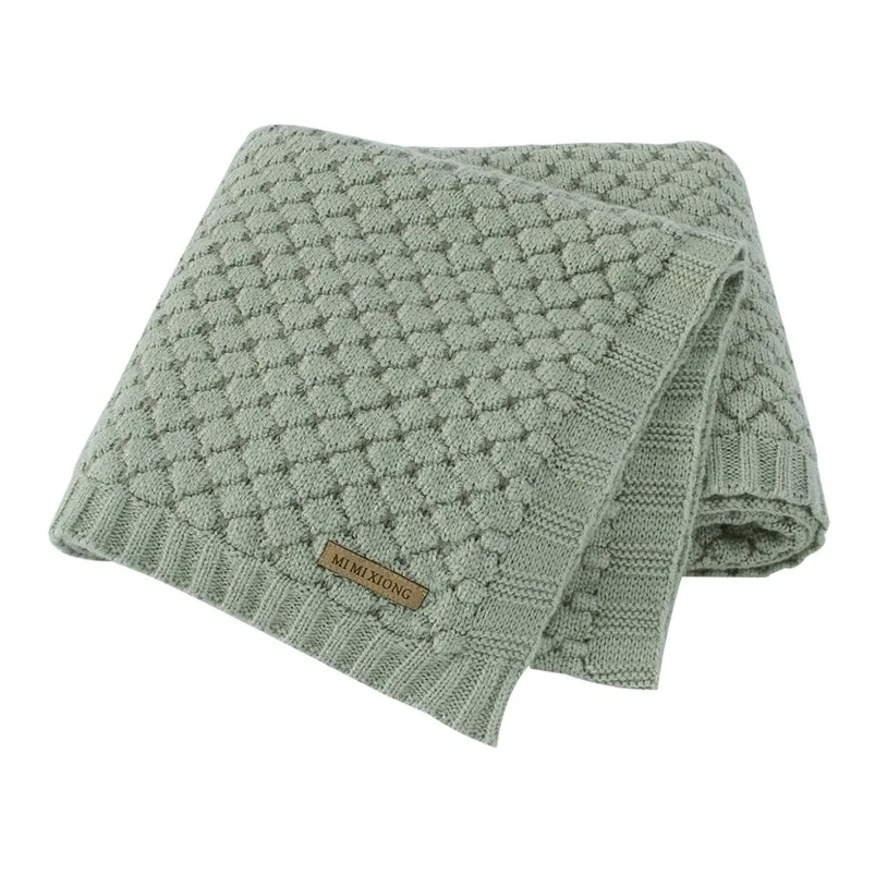 Sacos de dormir Cobertores de bebê 100x80cm malha nascidos meninos garotos swaddle wrap manta infantil infantil carrinho de cama cesto de colcha acessório infantil 221007