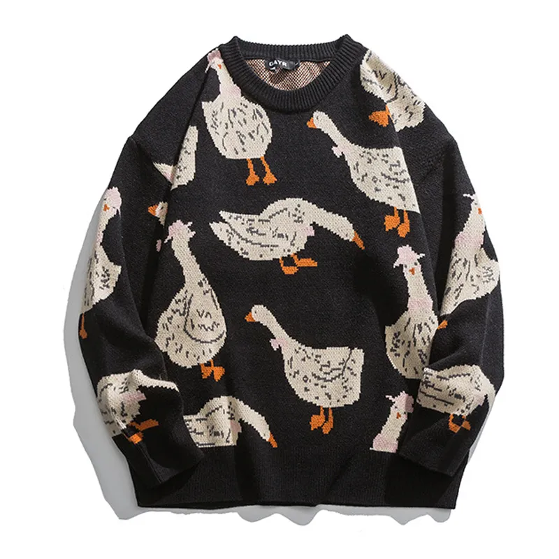 Knit Sweaters Aelfric Eden Cartoon Goose Sweater Vintage Aelfric