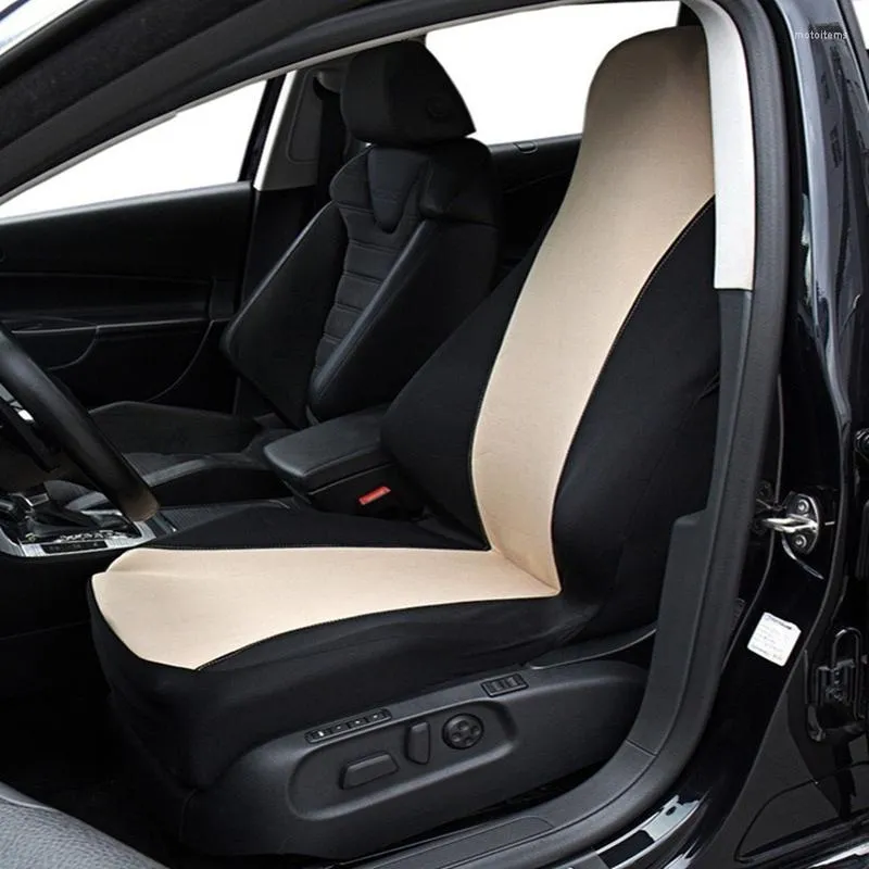 Araba koltuğu 1pc Universal Fit Çoğu kamyon SUV veya minibüsle 2 mm kompozit sünger polyester bezle nefes alabilir