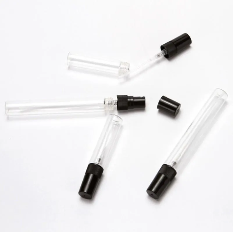 2ml/3ml/5ml/10ml Mini Refilable Spray Perfume Bottle Glass Travel Empty Atomizer Bottles Cosmetic Packaging Container