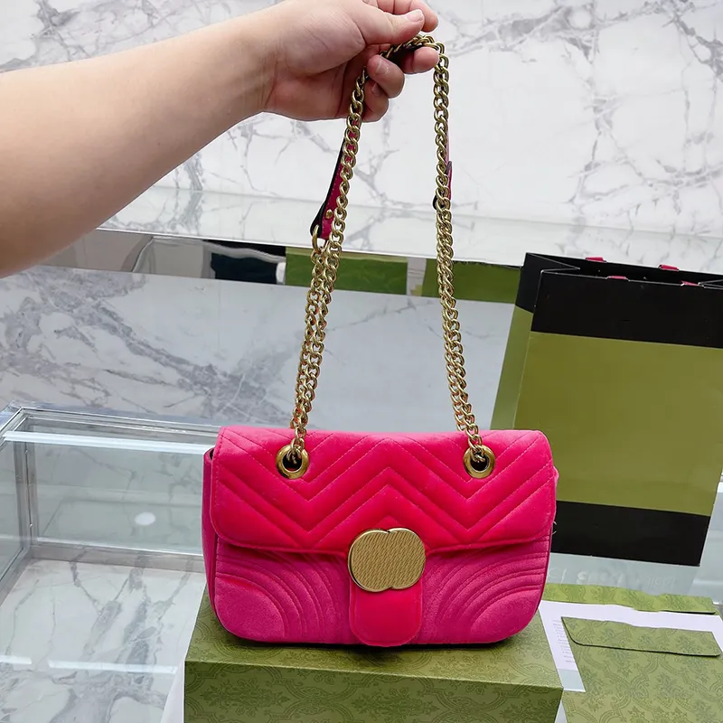 Luxury Shoulder Bag Designer Women Crossbody Handbags Fashion Marmont Chain Messenger Bags Classic Flap Handbag