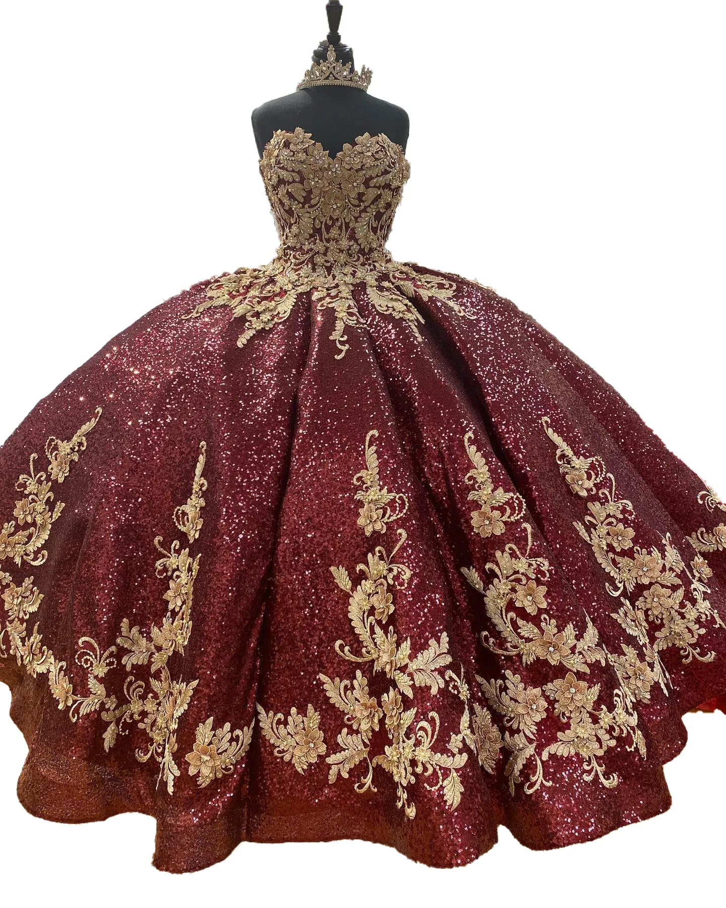 Wine/Gold Quinceanera Dress 2023 Sequined Sparkle... From Uniquebridalboutique, $262.43 | DHgate.Com Wine/Gold Quinceanera Dress 2023 Sequined Sparkle... From Uniquebridalboutique, $262.43 | DHgate.Com