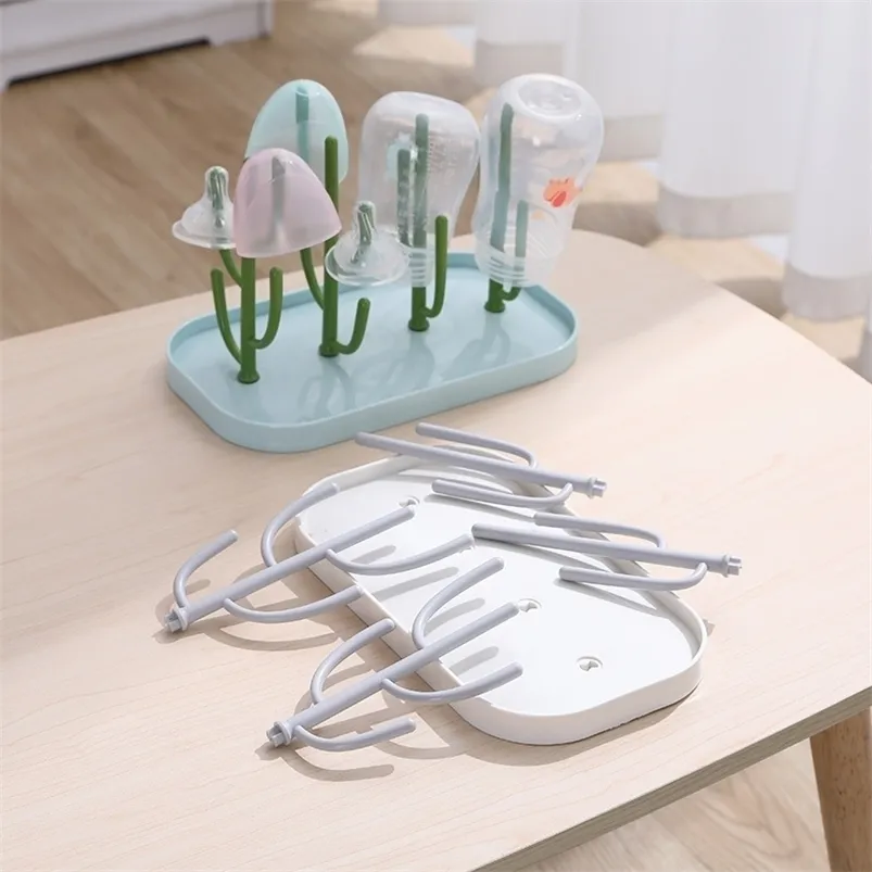 Other Baby Feeding Tree-shaped baby bottle drain rack clean storage dustproof drying 221007